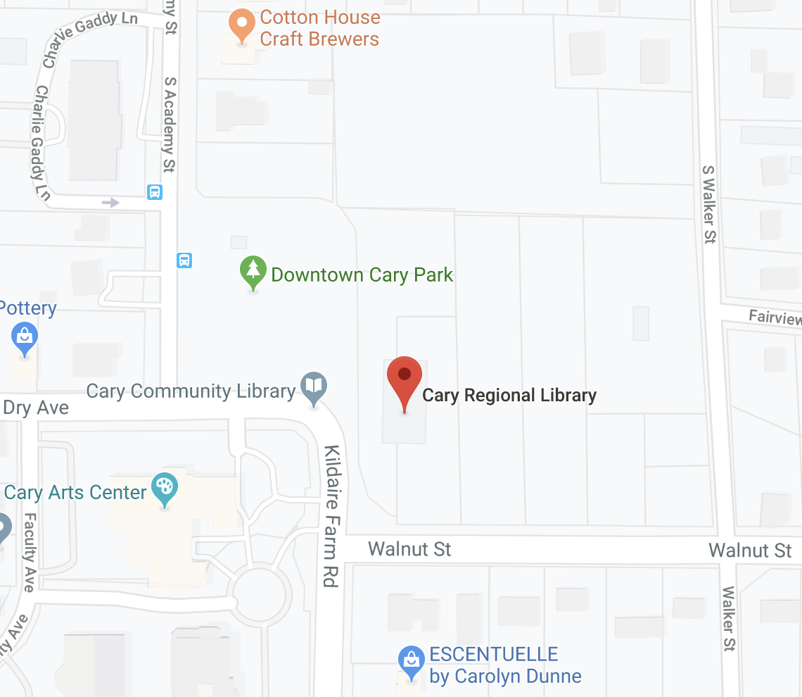 Cary Regional Library Map